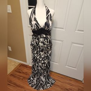 Zebra print gown